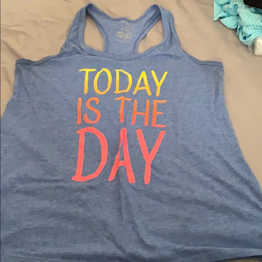 Blue Graphic Tank